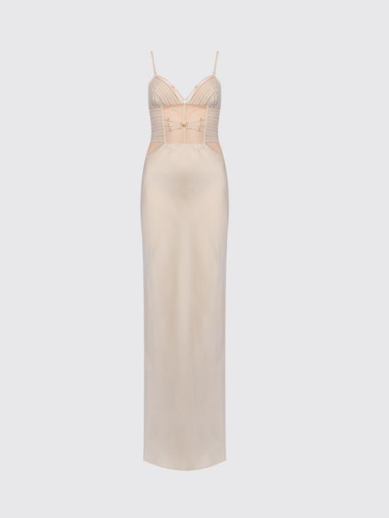 26SS 엘리자베타프랜치 롱 원피스 ABR5362E2 197 Beige - ELISABETTA FRANCHI