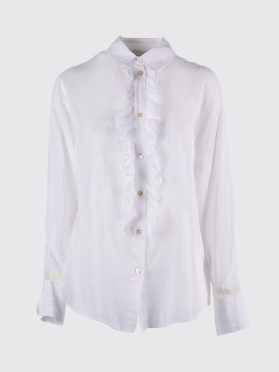 26SS 포르테포르테 블라우스 14906MYSHIRT 0002 Gnawed Blue - FORTE FORTE