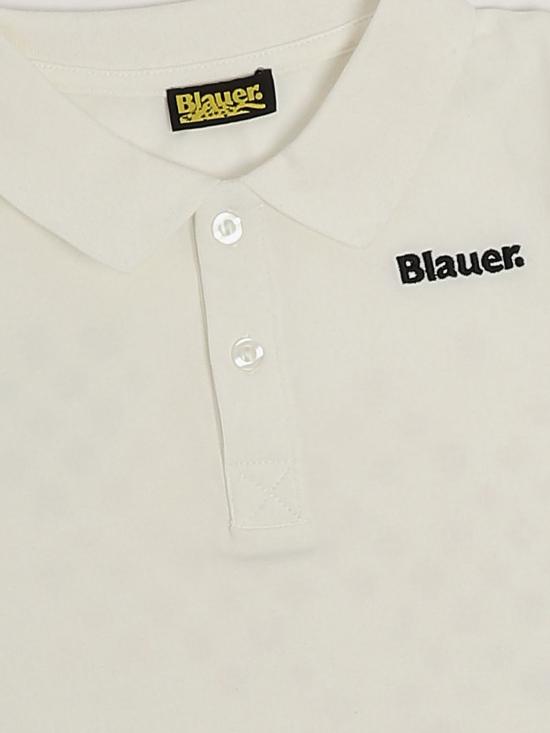 26SS [키즈] 블라우어 폴로 셔츠 26SBLKT02514007559 127 White - BLAUER