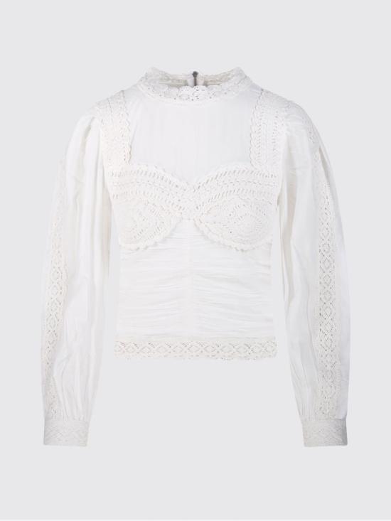 26SS 팜 리오 긴팔 티셔츠 344475 L0025 White - FARM RIO