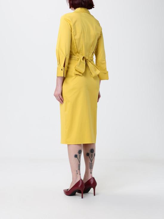 26SS 엘리자베타프랜치 미디 원피스 AB95562E2 EV4 Yellow - ELISABETTA FRANCHI