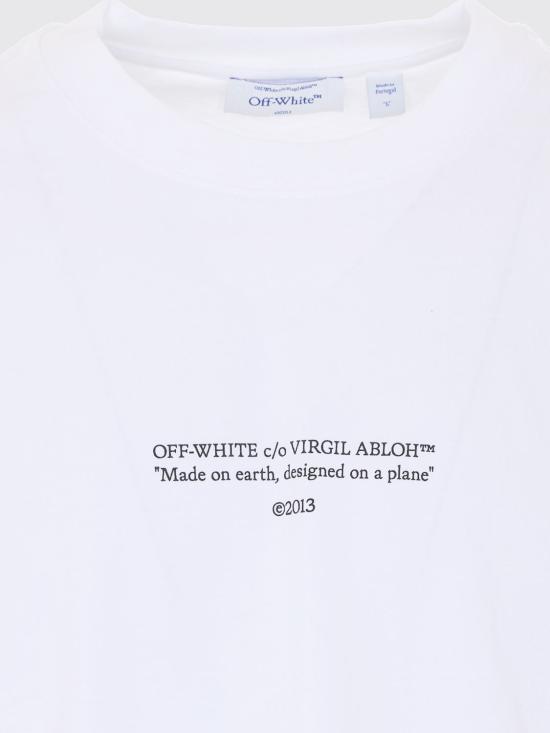 26SS 오프화이트 반팔 티셔츠 OMAA120S26JER007 10100 White 1 - OFF WHITE