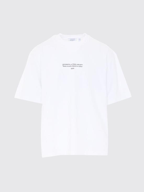 26SS 오프화이트 반팔 티셔츠 OMAA120S26JER007 10100 White 1 - OFF WHITE