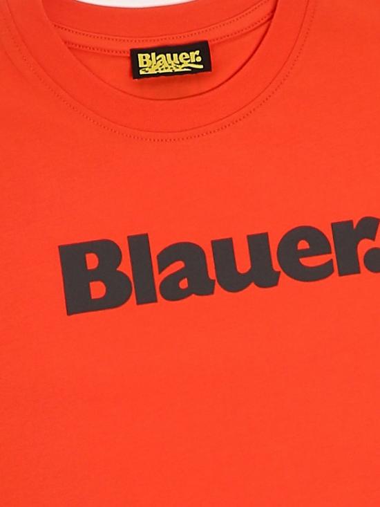 26SS [키즈] 블라우어 티셔츠 26SBLKH02525007558 457 Orange - BLAUER