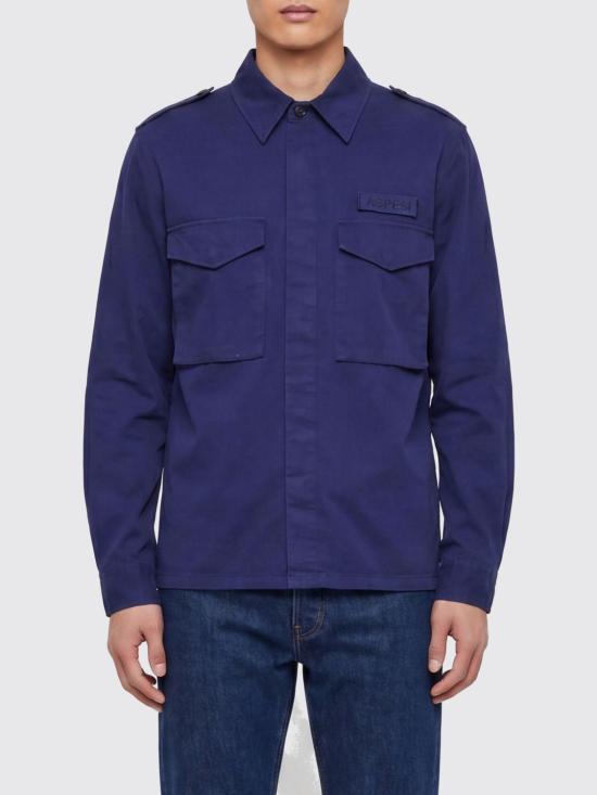 26SS 아스페시 긴팔 셔츠 CE10G178 85096 Gnawed Blue
