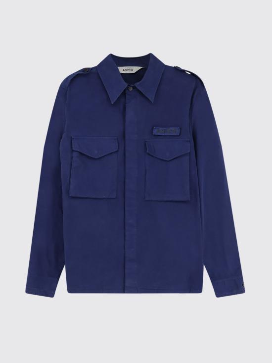 26SS 아스페시 긴팔 셔츠 CE10G178 85096 Gnawed Blue - ASPESI