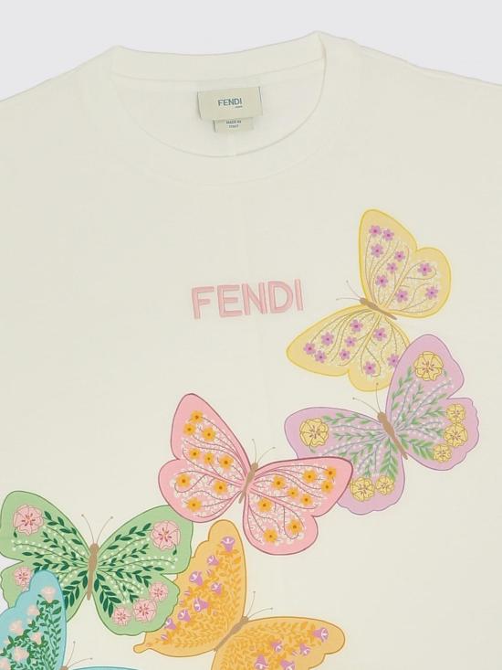 26SS [키즈] 펜디 티셔츠 JFI4097AJ F0TU9 White - FENDI