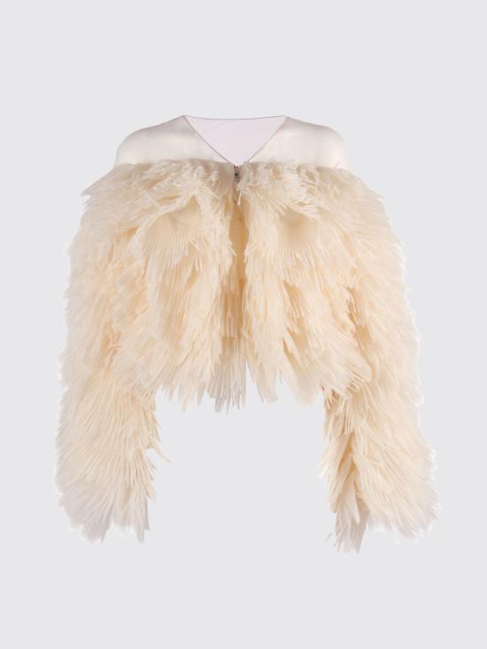26SS 엘리자베타프랜치 자켓 IR22J62E2 193 White - ELISABETTA FRANCHI