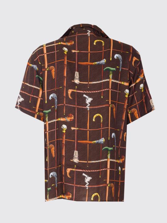 26SS 드롤드무슈 반팔 셔츠 KSH230VI033 BN Brown - DROLE DE MONSIEUR