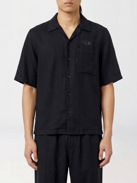 26SS 디젤 반팔 셔츠 A202140PGBS 900 Black