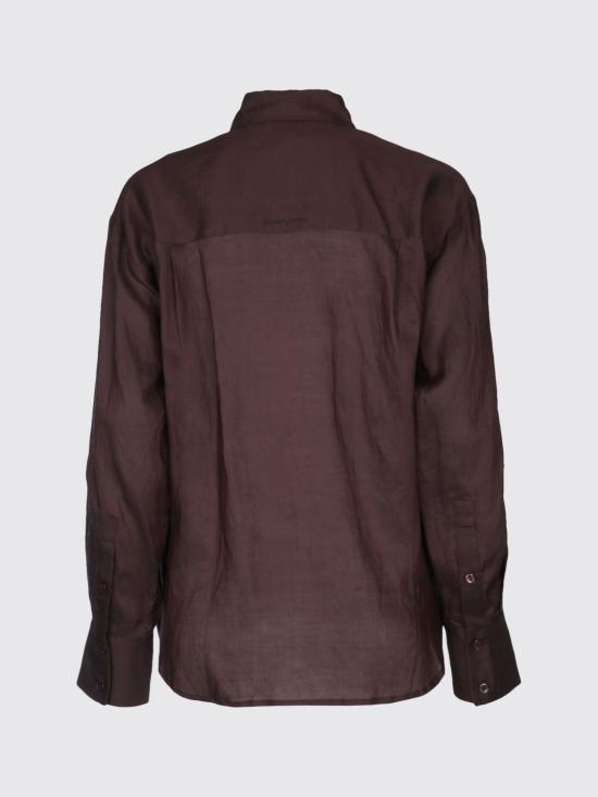 26SS 에르마노 피렌제 블라우스 D48EK029E37 MF190 Brown - ERMANNO FIRENZE