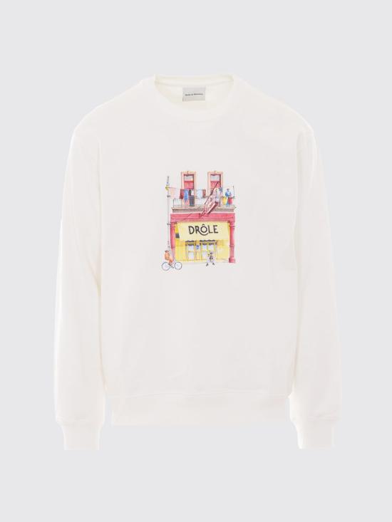 26SS 드롤드무슈 긴팔 티셔츠 KSW201CO127 OW Beige - DROLE DE MONSIEUR