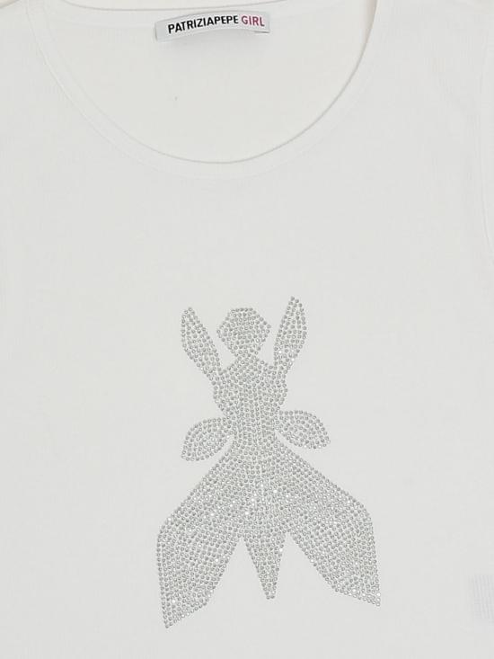 26SS [키즈] 파트리지아페페 티셔츠 7M0977J267 W146 White - PATRIZIA PEPE