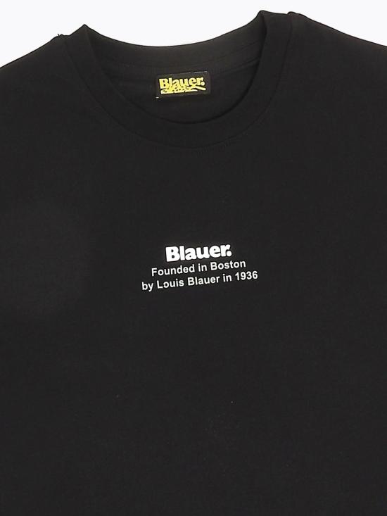 26SS [키즈] 블라우어 티셔츠 26SBLKH02524007558 999 Black - BLAUER