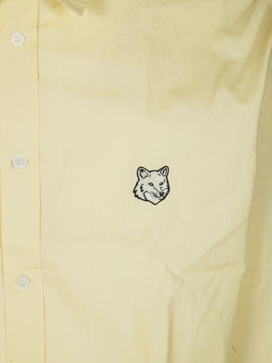 26SS 메종키츠네 긴팔 셔츠 QM00421WC5089 0425 Yellow - MAISON KITSUNE