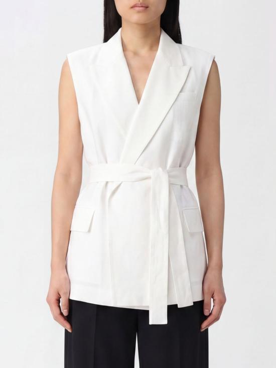 26SS 브루넬로 쿠치넬리 모닐리 테크노 코튼 포플린 벨트 베스트 M0F797758 C600 White