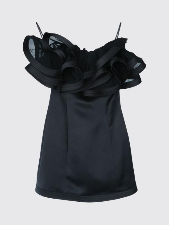 26SS 엘리자베타프랜치 숏 원피스 AB87962E2 110 Black - ELISABETTA FRANCHI