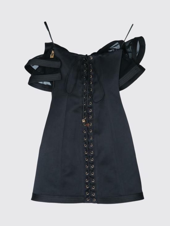 26SS 엘리자베타프랜치 숏 원피스 AB87962E2 110 Black - ELISABETTA FRANCHI