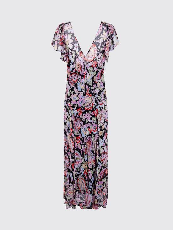 26SS 릭소 롱 원피스 0100554022608019 CARA FLORAL BLACK Pink - RIXO