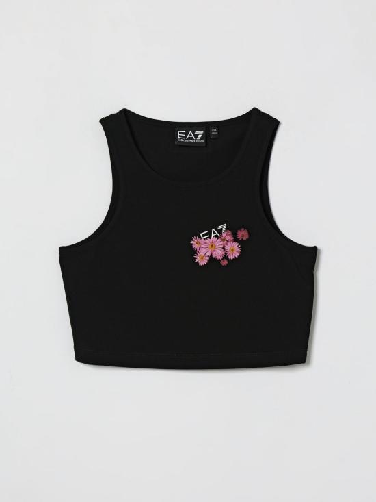 26SS [키즈] 엠포리오 아르마니 티셔츠 7G000223AF14880 UC001 Black
