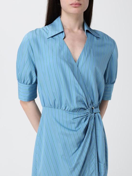 26SS 핑코 롱 원피스 106669A33Q ES6 Gnawed Blue - PINKO
