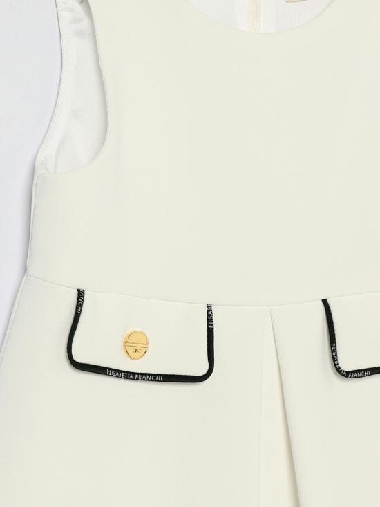 26SS [키즈] 엘리자베타프랜치 점프수트 EGAB223GA022 0100 White - ELISABETTA FRANCHI
