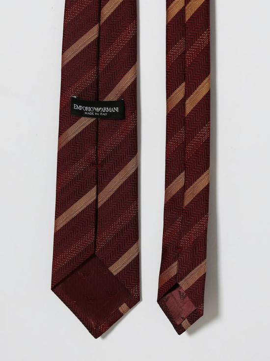 26SS 엠포리오 아르마니 넥타이 EM001344TE19704 F5072 Burgundy - EMPORIO ARMANI