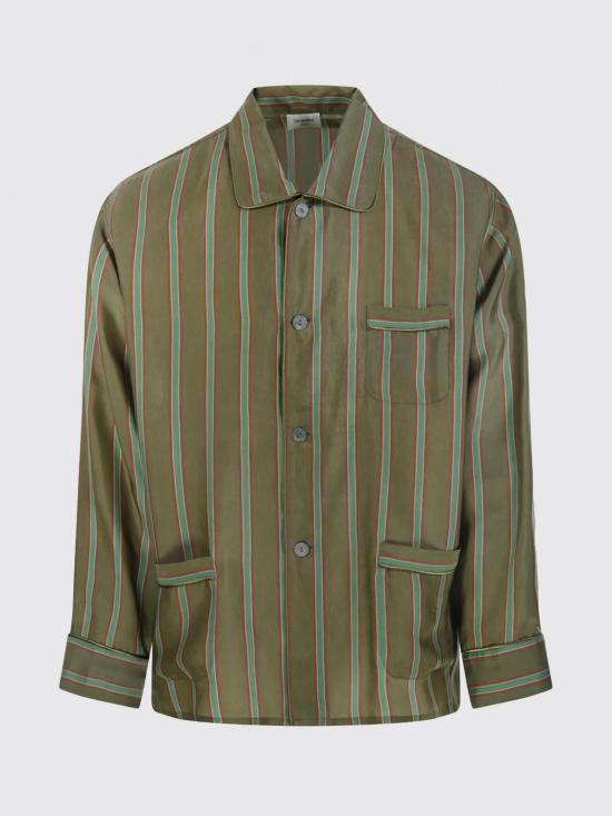 26SS 생로랑 긴팔 셔츠 865775Y2N33 1386 Green - SAINT LAURENT