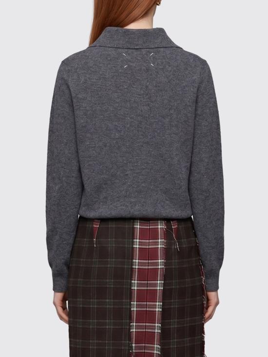 26SS 마르지엘라 폴로 니트 톱 S51GL0068M13225 859M Charcoal - MAISON MARGIELA