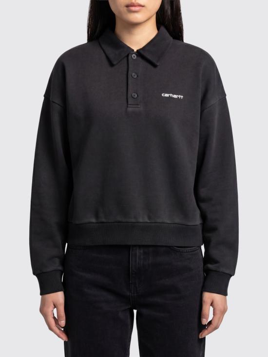 26SS 칼하트 WIP 브렌타 폴로 스웨트셔츠 I036291 0D260 Black