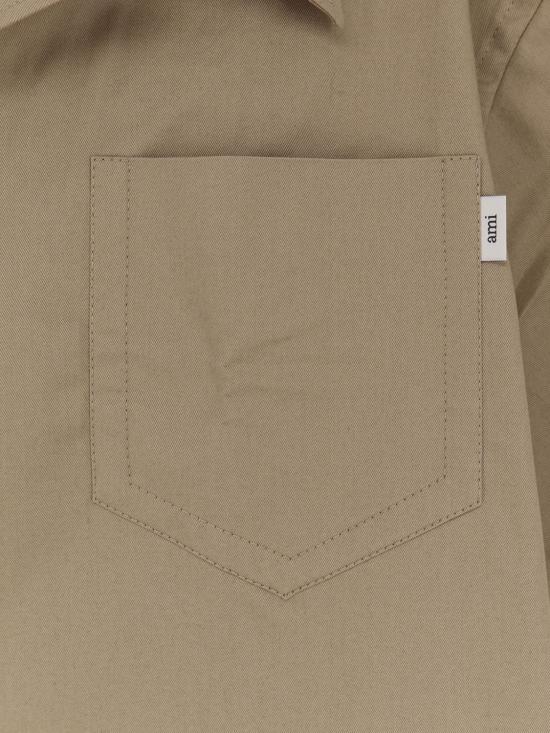 26SS 아미 반팔 셔츠 USH811CO0214A 036 Beige - AMI