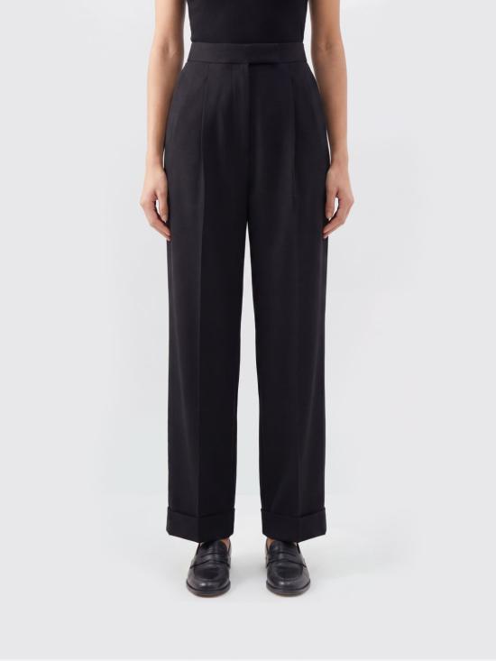 26SS 막스마라 스트레이트 팬츠 2611131111600 003 Black