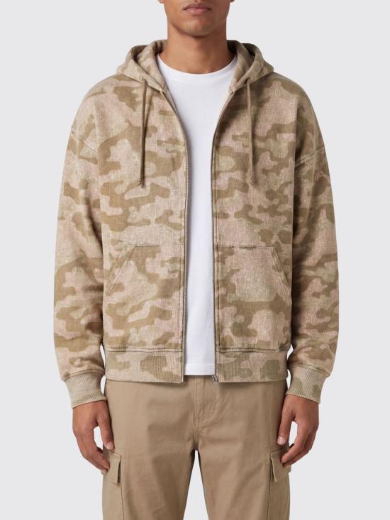 26SS 데일리 페이퍼 후드 티셔츠 2610016 839 Military