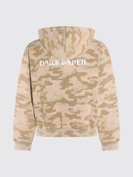 26SS 데일리 페이퍼 후드 티셔츠 2610016 839 Military - DAILY PAPER