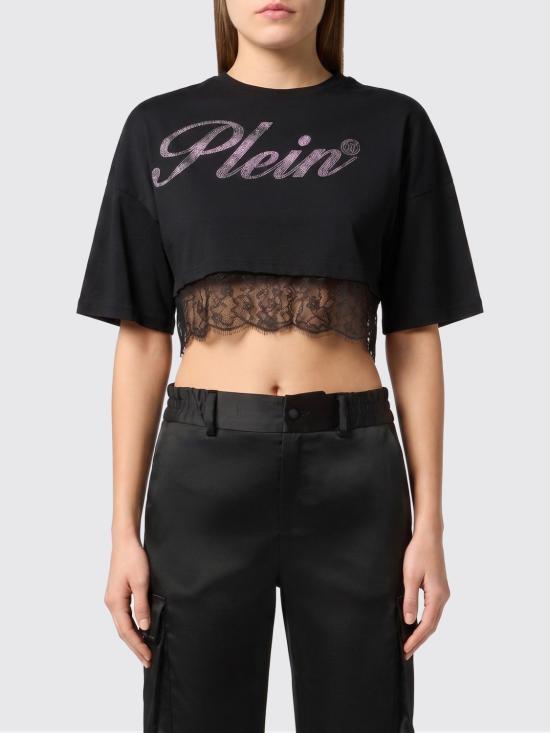 26SS 필립 플레인 반팔 티셔츠 SAFCWTK3890PJY002N 02 Black