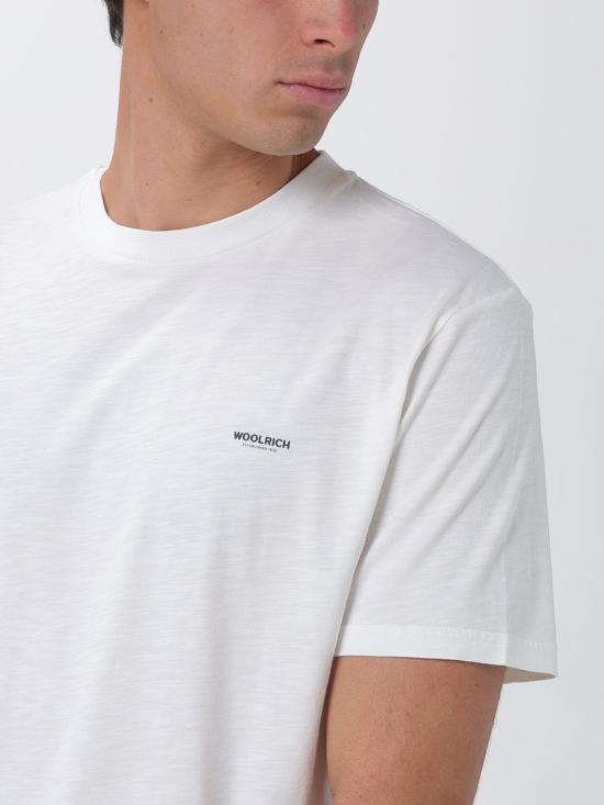 26SS 울리치 반팔 티셔츠 CFWOTE2013MRUT4061 8270 White - WOOLRICH