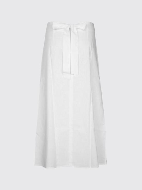26SS 토템 롱 스커트 253WRB0203FB0458 047 White - TOTEME