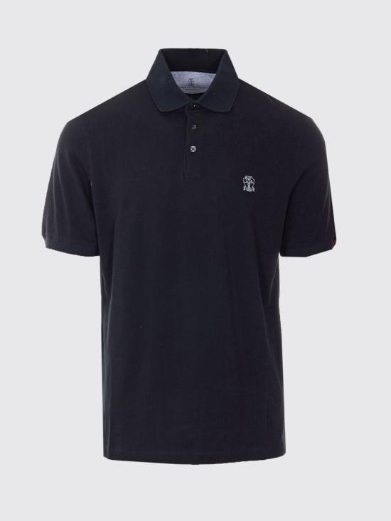 26SS 브루넬로 쿠치넬리 피케 폴로 셔츠 ME8548788 CGB88 Black - BRUNELLO CUCINELLI