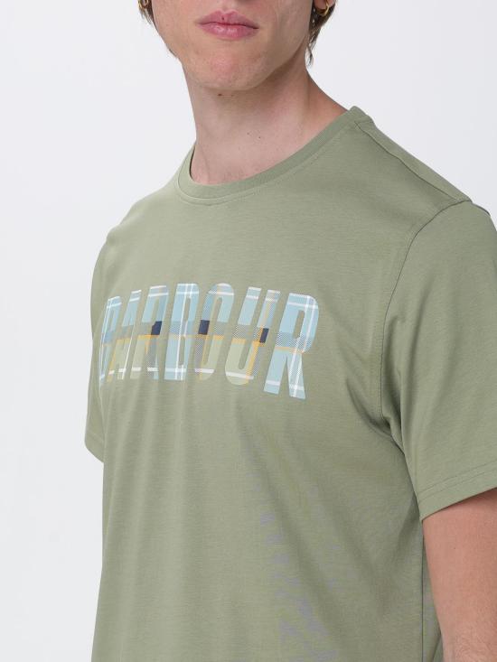 26SS 바버 반팔 티셔츠 MTS1275 GN34 Green - BARBOUR