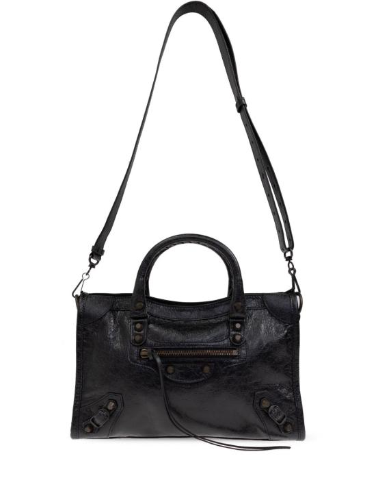 26SS 발렌시아가 르 시티 스몰 백 볼케닉 락 811442 2ABEK1000 Black