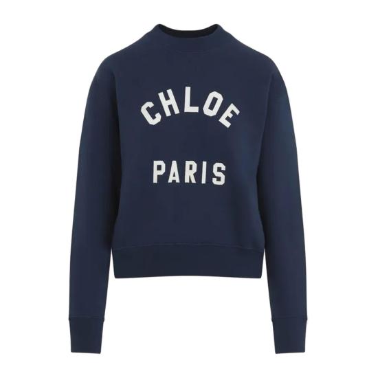 25FW 끌로에 긴팔 티셔츠 CH24AJH12192 4C6 CLASSIC NAVY