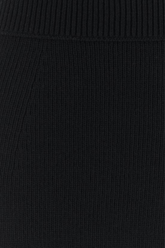 25FW 끌로에 울 & 캐시미어 니트 피티드 미니 스커트 CH25WMJ05570 001 BLACK - CHLOE