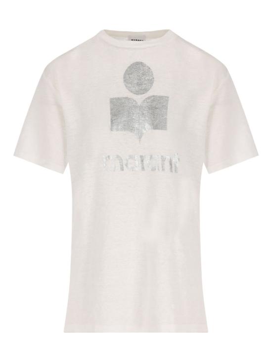 26SS 이자벨마랑 즈웰 로고 티셔츠 TS0001FB A1N10E20WH White silver