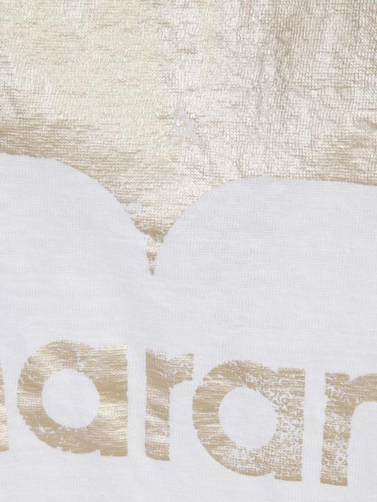 26SS 이자벨마랑 즈웰 로고 티셔츠 TS0001FB A1N10EWHLG White gold - ISABEL MARANT