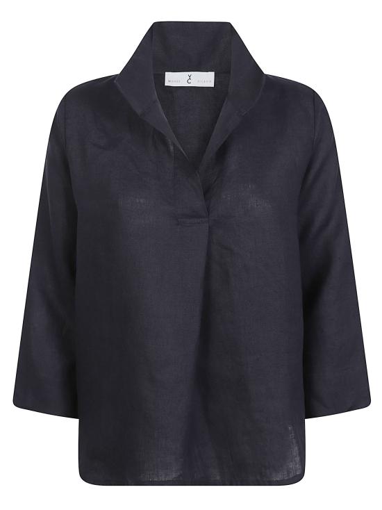 26SS 와이치 블라우스 WH1026 31 Blue