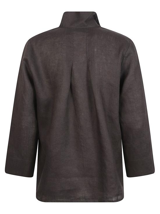 26SS 와이치 블라우스 WH1026 22 Chocolate brown - WHYCI