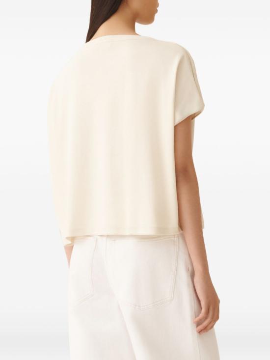 26SS 파비아나 필리피 반팔 티셔츠 JED276F568 M2090145 IVORY - FABIANA FILIPPI