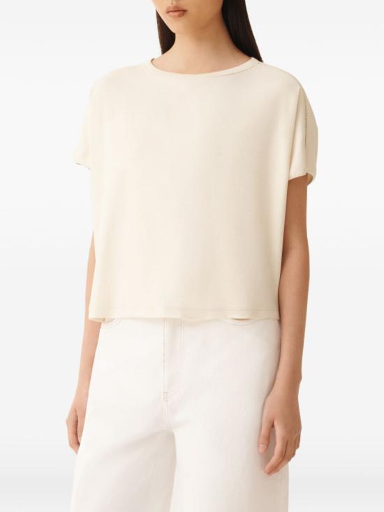 26SS 파비아나 필리피 반팔 티셔츠 JED276F568 M2090145 IVORY - FABIANA FILIPPI