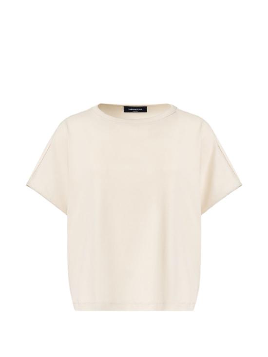 26SS 파비아나 필리피 반팔 티셔츠 JED276F568 M2090145 IVORY