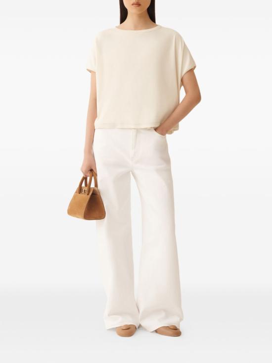 26SS 파비아나 필리피 반팔 티셔츠 JED276F568 M2090145 IVORY - FABIANA FILIPPI